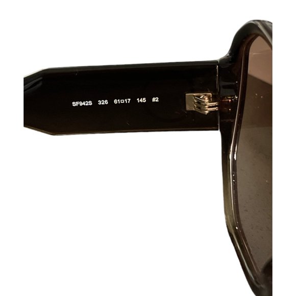 Salvatore Ferragamo Women's Sunglasses SF942S Brown Acetate 61-17-145 - Picture 11 of 12